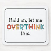 このレトロを考え過ぎさせてくれおもしろい マウスパッド (正面)