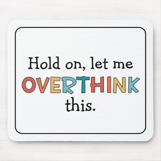 このレトロを考え過ぎさせてくれおもしろい マウスパッド (正面)