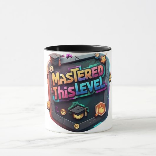 このレベルの卒業を習得する マグカップ (中央)