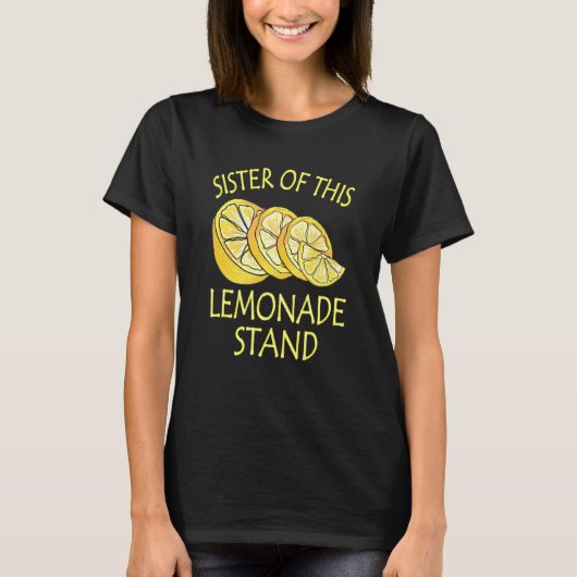 このレモネードスタンド事業の姉妹 Tシャツ (正面)