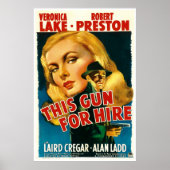 このレンタル用の銃 – ヴィンテージ1942映画ポスター ポスター (正面)
