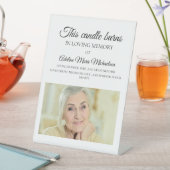 このロウソクはメモリーフォト結婚ズを燃やす 台座サイン (インサイチュ)