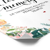 このロウソクは愛する記憶の中で燃えるメモリアル・サイン ポスター (角)