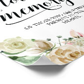 このロウソクは愛する記憶の中で燃えるメモリアル・サイン ポスター (角)