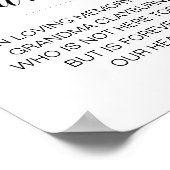 このロウソクは愛情に満ちた記憶のサインカスタムで燃える ポスター (角)