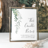 このロウソクは看板を燃結婚やす多肉植物 ポスター