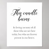 このロウソクは私たちのハートの中で永遠に燃え結婚る ポスター (正面)