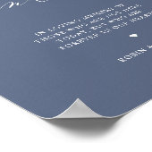 このロウソクは、記憶の青いサインの中で燃え結婚ている。 ポスター (角)