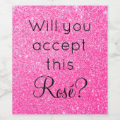 このロゼを飲んでくれる？ ワインラベル (シングルラベル)