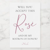 このロゼブライダルパーティ提案Wiを受け入れるか ワインラベル (シングルラベル)