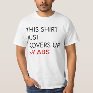 このワイシャツはちょうど私のABSメンズTシャツを隠します Tシャツ