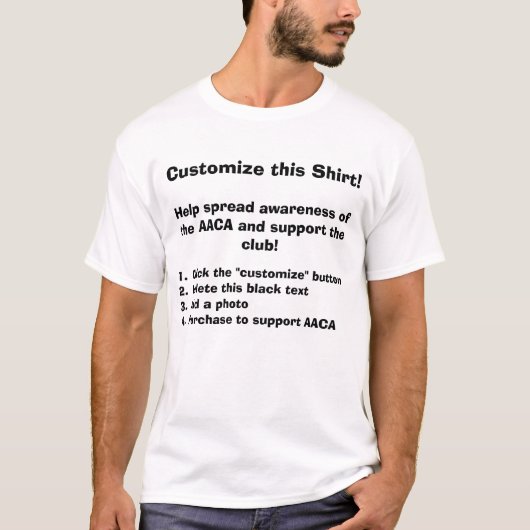 このワイシャツをカスタマイズ! Tシャツ (正面)