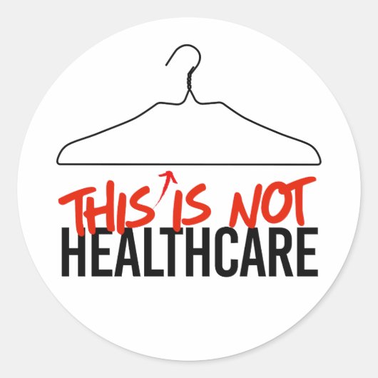 このワイヤーハンガーはヘルスケアのプロの選択ではない ラウンドシール (正面)