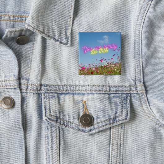 このワイルドフラワー&ネオンを行うことができる 缶バッジ (インサイチュ)