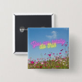 このワイルドフラワー&ネオンを行うことができる 缶バッジ (正面&裏面)