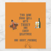 「このワインは相性がいい…」 ワインボトルラベル ワインラベル (シングルラベル)