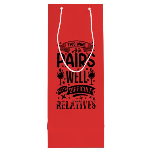 このワインは難しい親戚とよく合う ワインギフトバッグ (裏面)