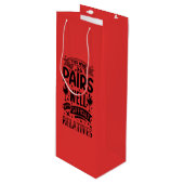 このワインは難しい親戚とよく合う ワインギフトバッグ (正面アングル)