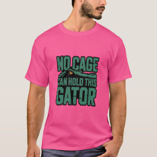 このワニを閉じ込める檻はない Tシャツ