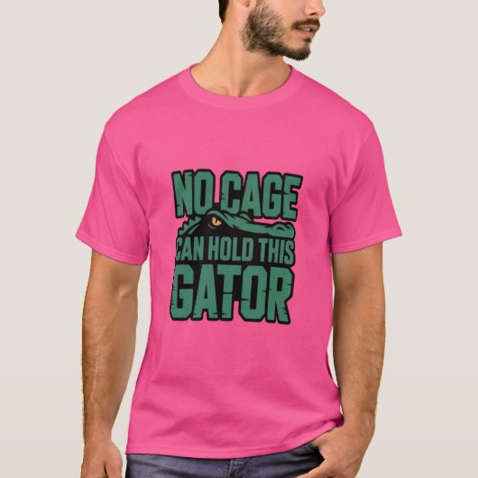 このワニを閉じ込める檻はない Tシャツ (正面)