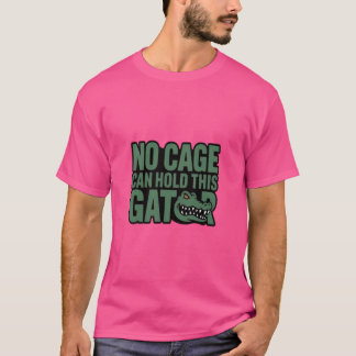 このワニを閉じ込める檻はない Tシャツ