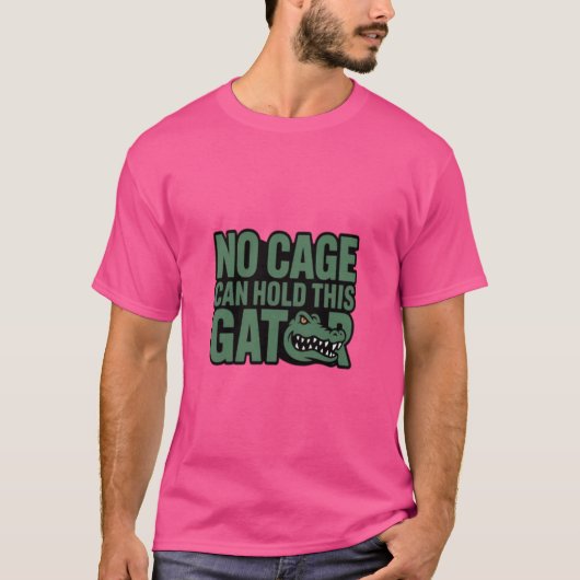 このワニを閉じ込める檻はない Tシャツ (正面)