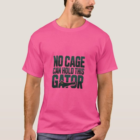このワニを閉じ込める檻はないTシャツ Tシャツ (正面)