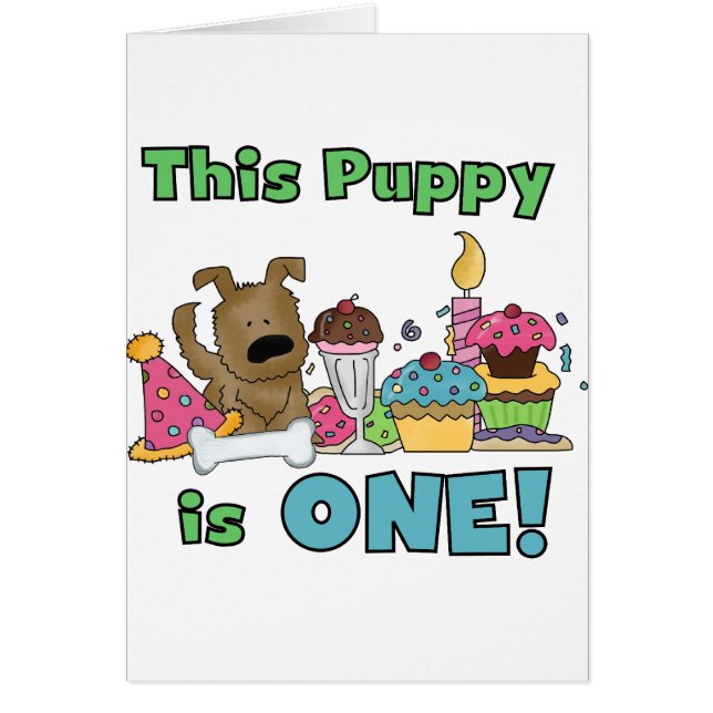 このワンちゃんはTシャツ一つとギフト一つ (正面)