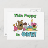 このワンちゃんはTシャツ一つとギフト一つ ポストカード (正面/裏面)