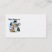 このワンちゃん4th誕生日Tシャツとギフト 名刺 (裏面)