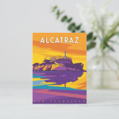このヴィンテージ旅行とアルカトラズの謎 ポストカード (スタンド正面)
