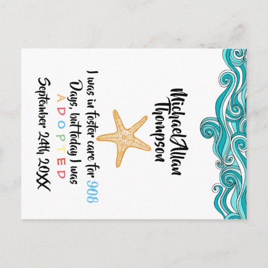 この一匹のヒトデにとって重要 ポストカード (正面)