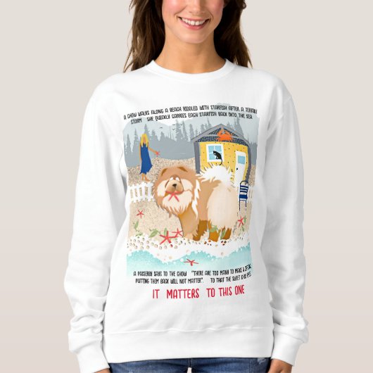 この一枚に重要な事だ – チョウヒトデの物語のシャツ スウェットシャツ (正面)