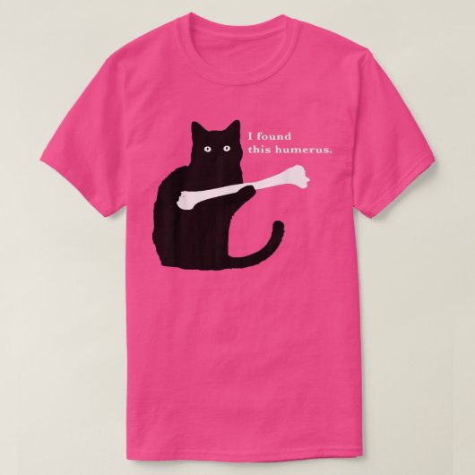 この上腕骨おもしろい猫好きs tシャツ (デザイン正面)