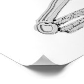 この上腕骨と骨の漫画を見つけた ポスター (角)