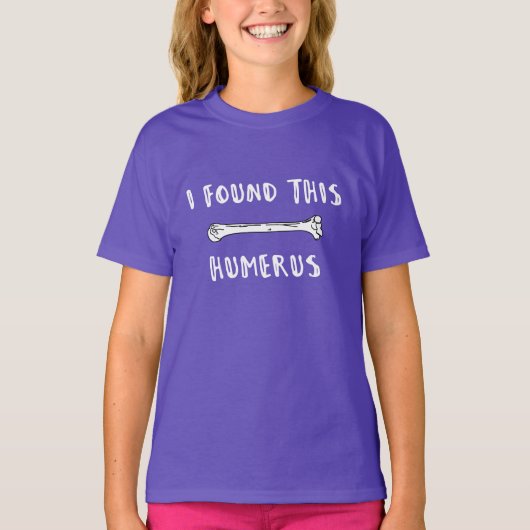 この上腕骨を見つけた Tシャツ (正面)