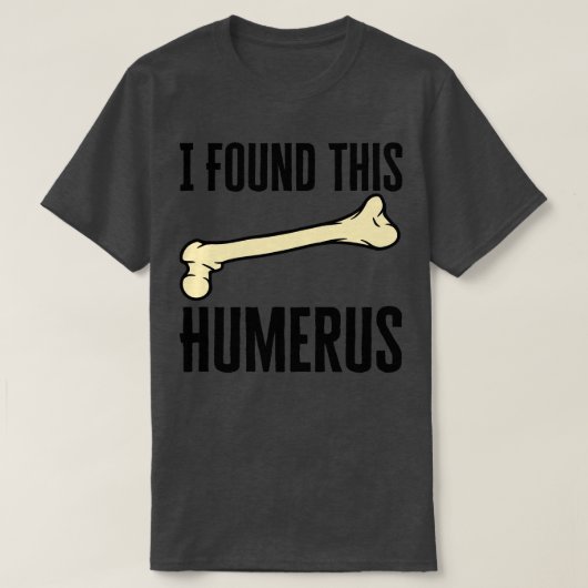 この上腕骨を見つけた Tシャツ (デザイン正面)
