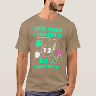 この不機嫌科学者は12誕生日12番目の科学である Tシャツ
