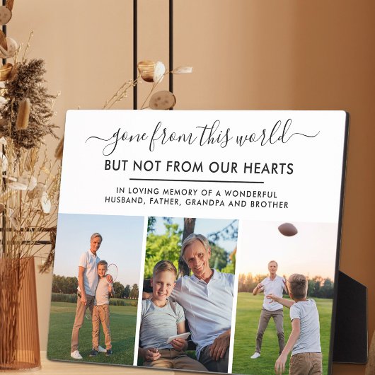 この世から消えた3枚の写真の追悼 フォトプラーク