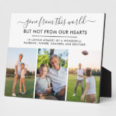 この世から消えた 3枚の写真の追悼 フォトプラーク (側面)