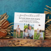 この世から消えた 3枚の写真の追悼 フォトプラーク (側面)