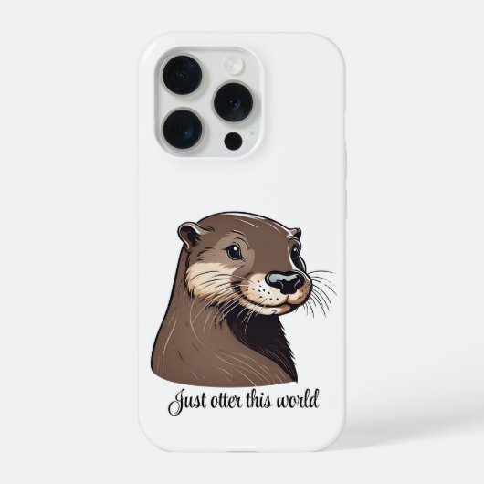 この世でカワウソだけ iPhoneケース (裏面)
