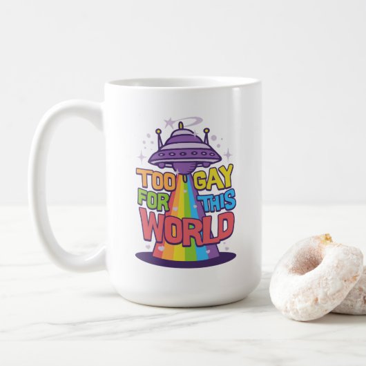 この世にはゲイが過ぎる コーヒーマグカップ (ドーナツ)