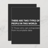 この世には、次の2つのタイプの人々がいます。 サンキューカード (正面/裏面)