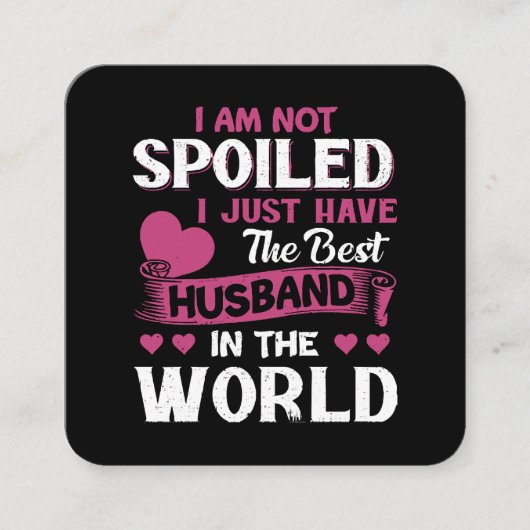 この世に夫最高のが居るだけだ スクエア名刺 (正面)