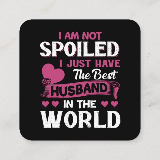 この世に夫最高のが居るだけだ スクエア名刺 (裏面)