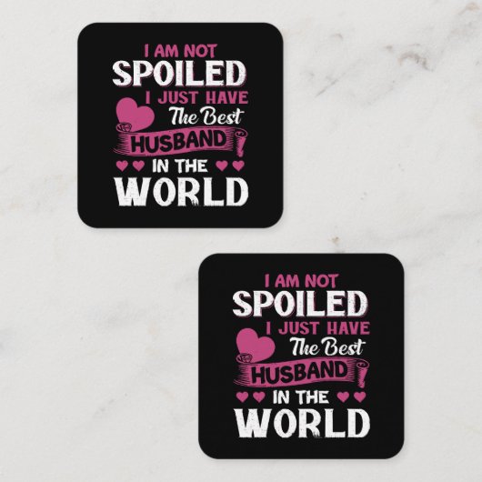 この世に夫最高のが居るだけだ スクエア名刺 (正面/裏面)