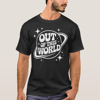 この世のものとは思えないグルービーな面白い惑星 スペース好きなギーク向け Tシャツ