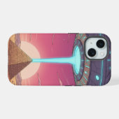 この世のものとは思えないビーム iPhone 15ケース (裏面横)