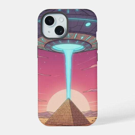 この世のものとは思えないビーム iPhone 15ケース (裏面)